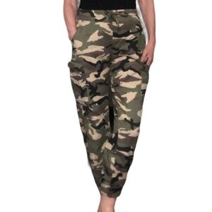 Relaxed Camouflage Cargo Army Joggers Cotton size M Bluenotes